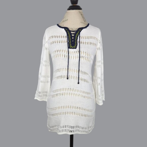 Tommy Bahama Cover Up X Small Knit White Resort - Picture 1 of 9